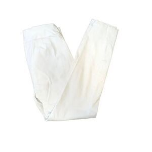 SOHO Apparel Ltd. White Pants Off Side Front Pockets with Ties Belt Women's Size